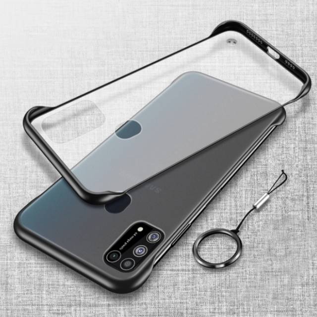 Soft Case Samsung Galaxy M31 Tpu Frame Less Original Case Samsung M31 - Hitam