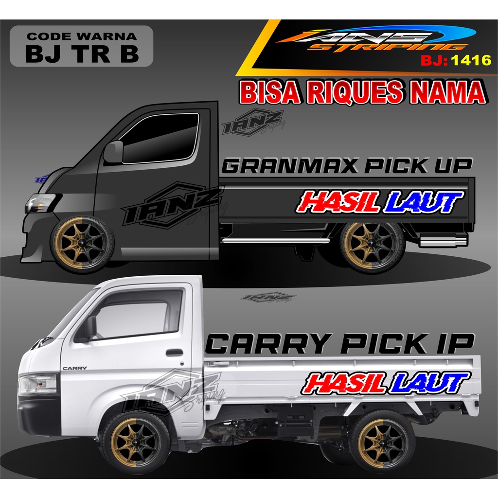 STICKER TULISAN BAK SAMPING GRANMAX PICK UP / STICKER BAK SAMPING GRANMAX / DECAL STICKER GRANMAX PICK UP