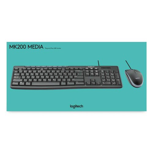 LOGITECH MEDIA COMBO KEYBOARD + MOUSE MK200