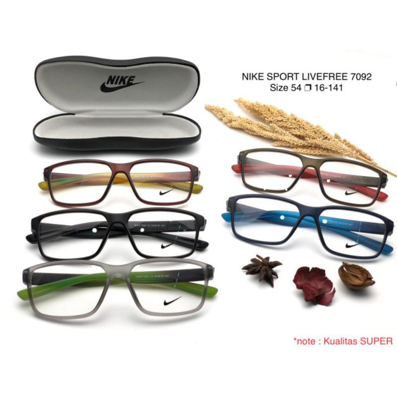 KACAMATA FRAME BACA BELAJAR SEKOLAH BUKU GAYA FASHION AKSESORIS LENSA NORMAL TERBARU IMPORT SANTAI P