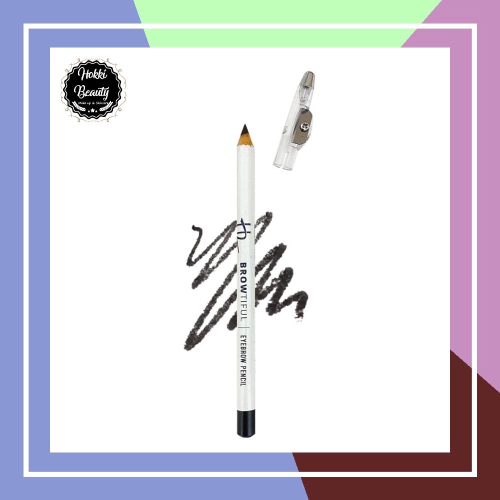 H2 Browtiful Eyebrow Pencil | Pensil Alis Lembut | Pensil Alis Warna Natural Pensil Alis Tahan Lama