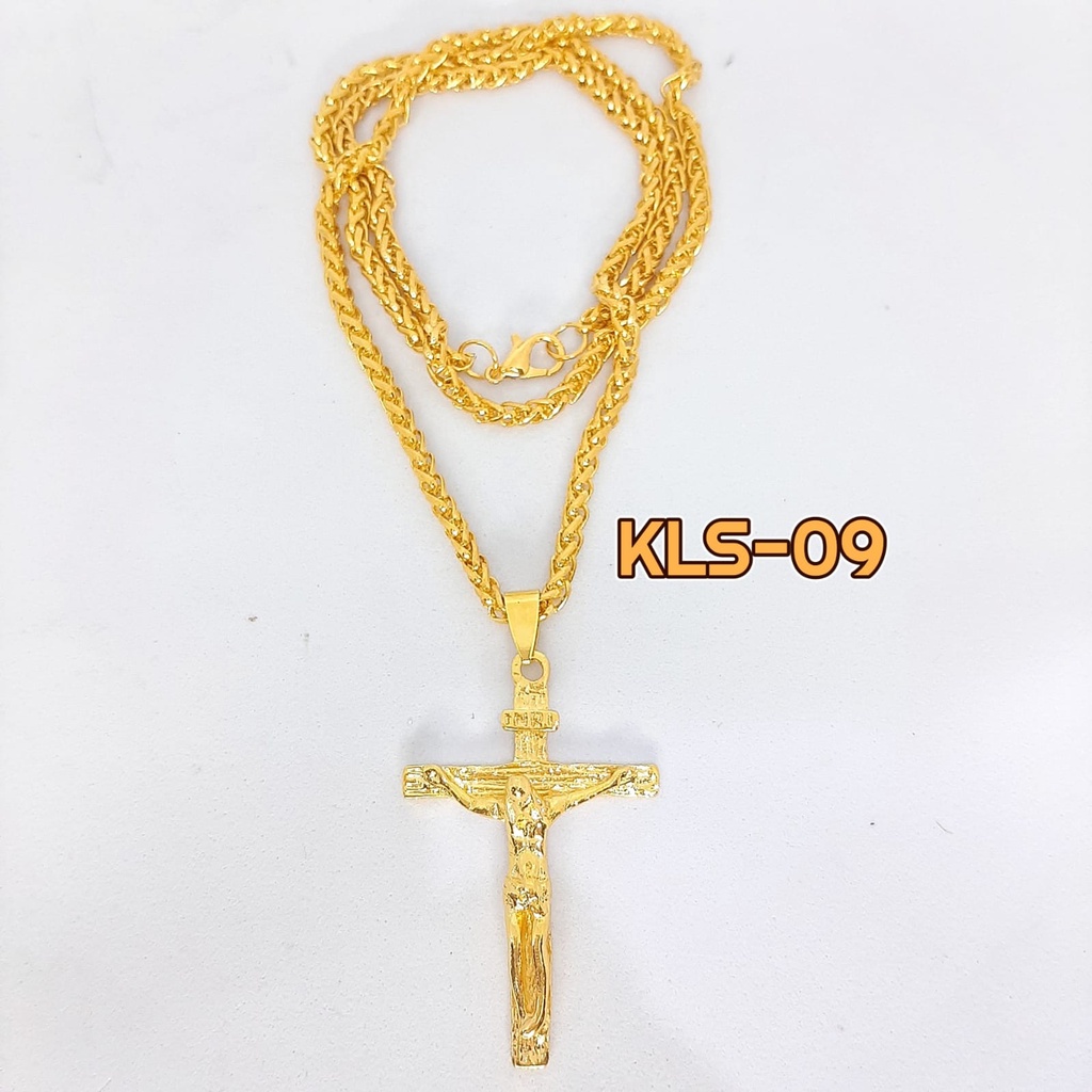 Kalung Liontin Salib Yesus / Kalung Rantai Salib Yesus