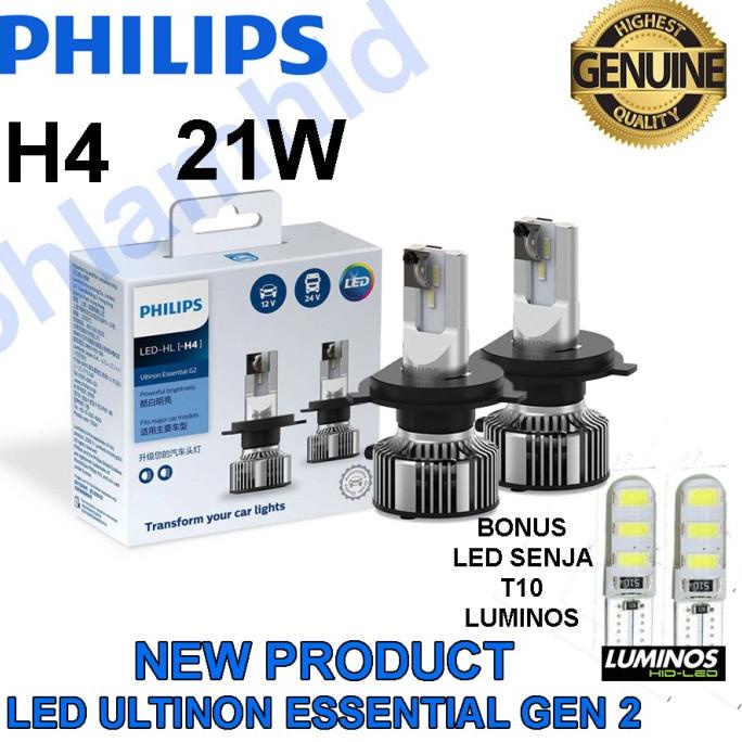 LAMPU LED MOBILIO PHILIPS ULTINON ESSENTIAL G2 HEADLAMP H4 Hi/Lo