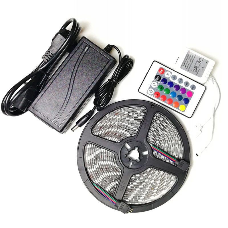 Lampu LED Strip 5050 RGB IP44 Dengan Remote