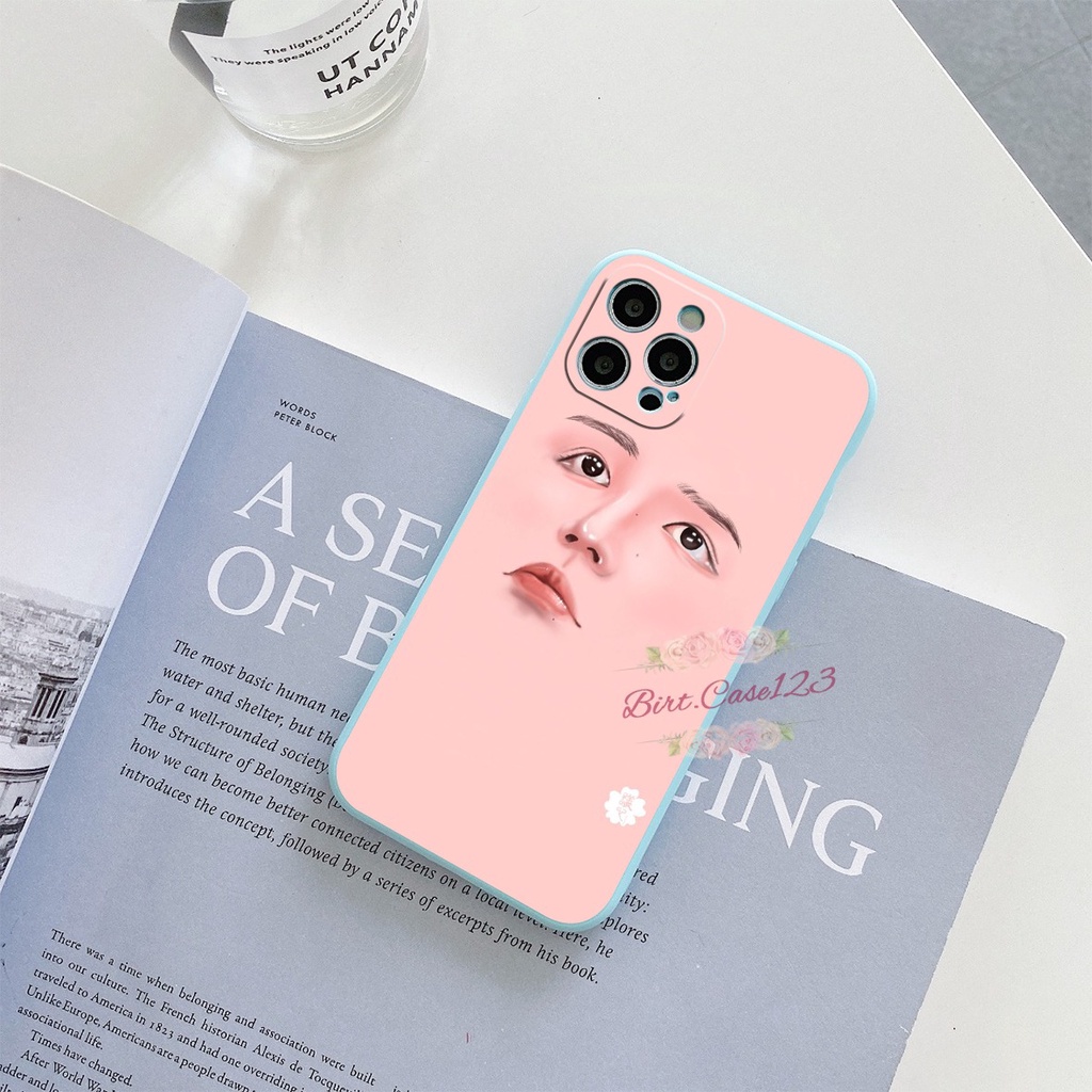 CASE CASING SOFTCASE SILIKON MACARON PELINDUNG KAMERA FACE CUTE OPPO VIVO SAMSUNG XIAOMI REALME IPHONE ALL TYPE BC6139