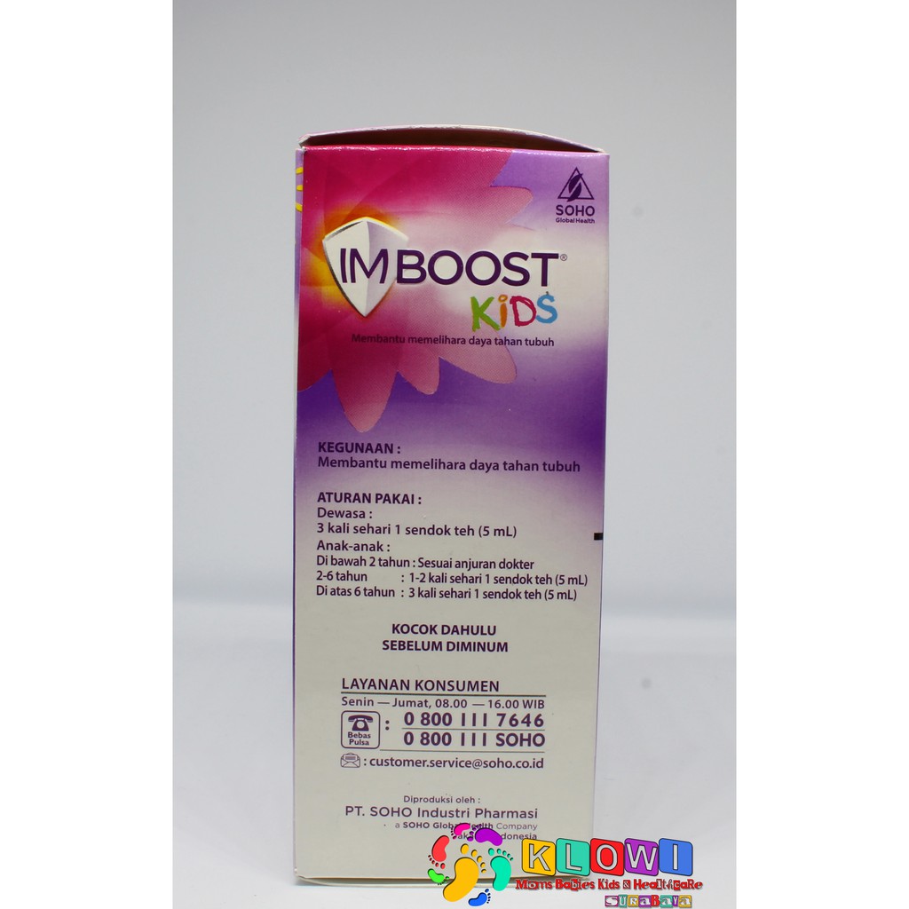 Imboost Kids Sirup Rasa Anggur 60Ml / Suplemen Anak Meningkatkan Daya Tahan Tubuh