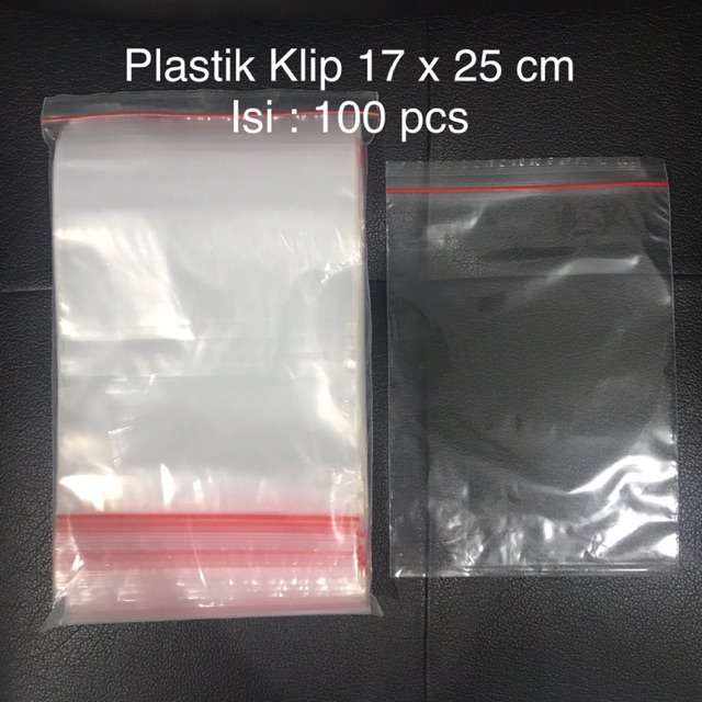 Plastik klip bening murah 100 pcs lembar 17x25 17 x 25 25x17 25 x 17