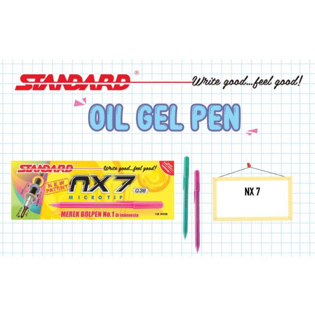

STANDARD Pen Pulpen nx 7 microtip 0.38 isi 12 nx7 0,38 Bulpen / Ballpoint / Bolpen /