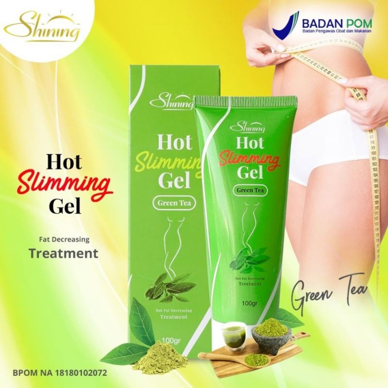 SHINING HOT SLIMMING GEL PELANGSING PENGHILANG PEMBAKAR LEMAK BPOM