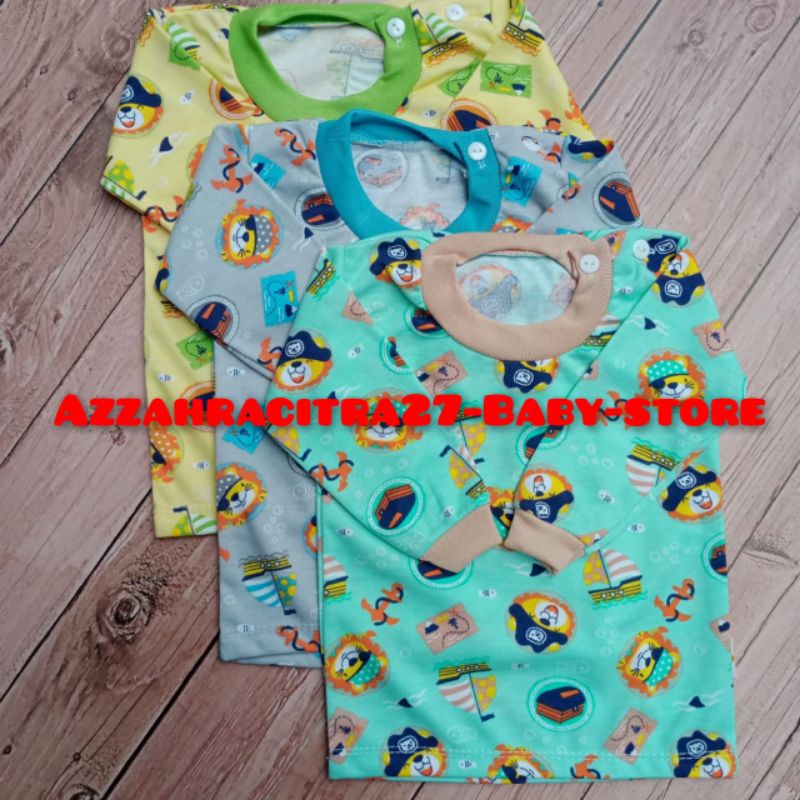 PROMOO!!! CICO MIKO  KAOS OBLONG BAYI KANCING BAHU LENGAN PANJANG UKURAN S M L XL BAHAN ADEM LEMBUT &amp; SNI