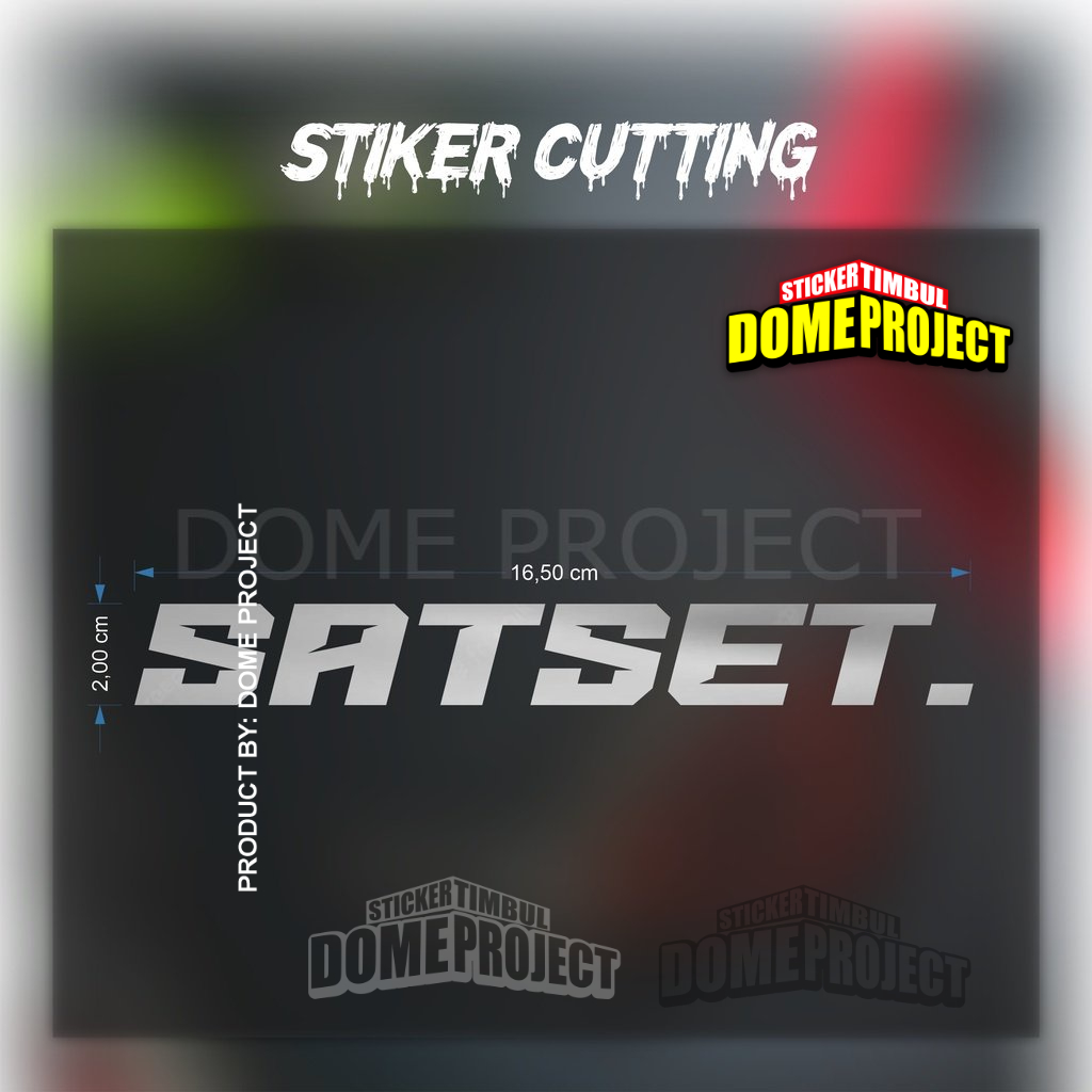 Stiker SATSET Stiker Cutting Motor