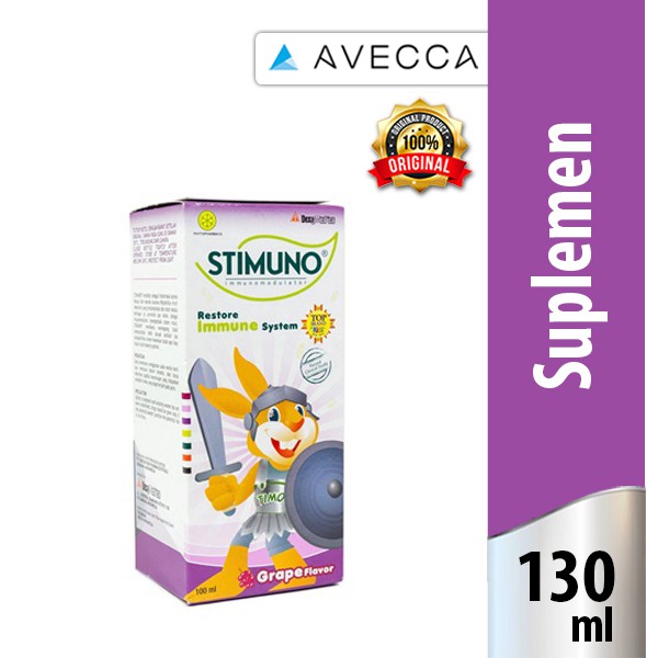 100% Original - Stimuno Sirup Rasa Anggur Anak Daya Tahan Tubuh - 100Ml