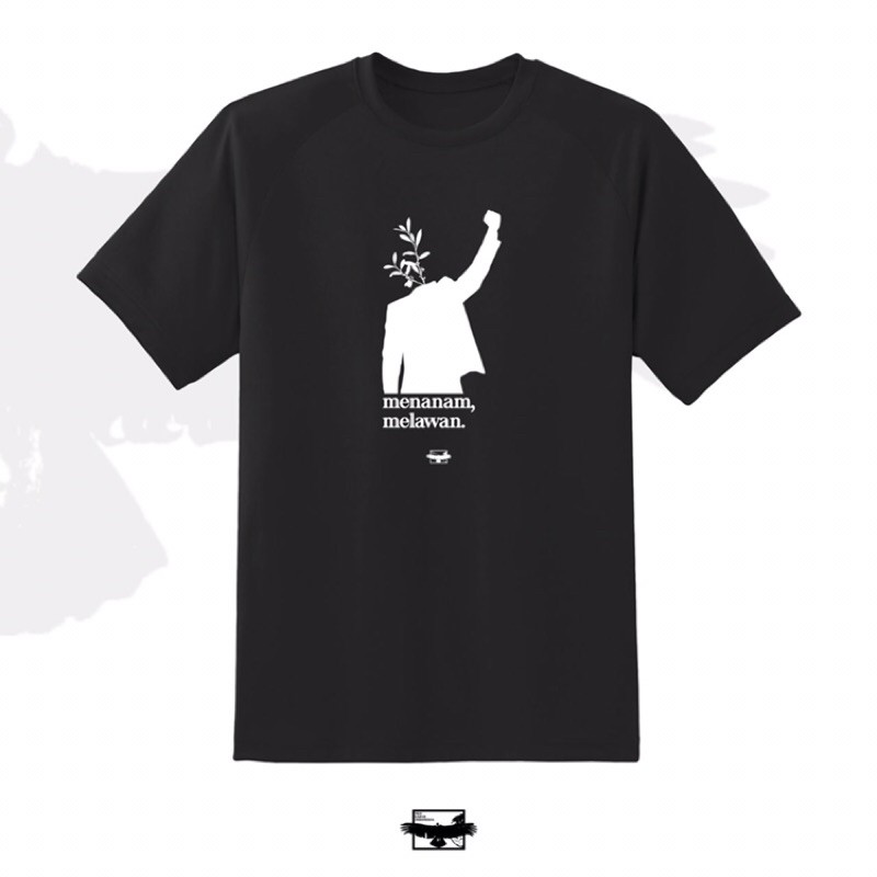 Kaos Aktivis Lingkungan Pria [Menanam, Melawan] | Kaos Ramah Lingkungan