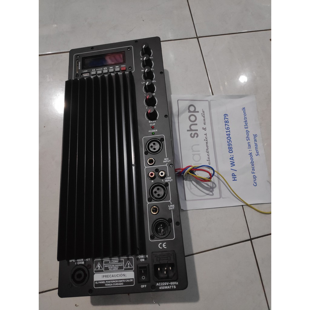 Kit Power Speaker Aktif Monitor Floor USB Bluetooth 700 Watt 38x16 cm Original Travo Toroid