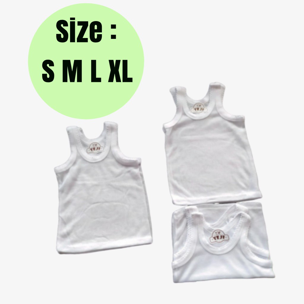 Kaos Singlet Bayi | Kaos Dalam Bayi | Kaos Kutung Bayi Polos Putih