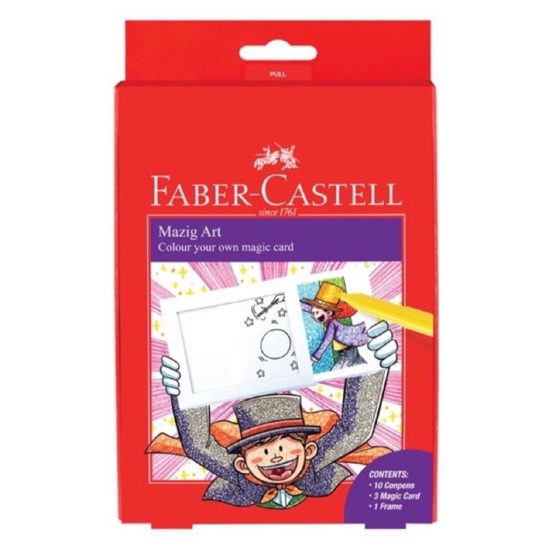 FABER CASTELL GIFT SET - COLOUR TO LIFE COLOURING BOOK - CASTELL MAGIZ ART - CONNECTOR PENS BALLERINA - SCHOOL BUS CAN - COLOURING BOOK