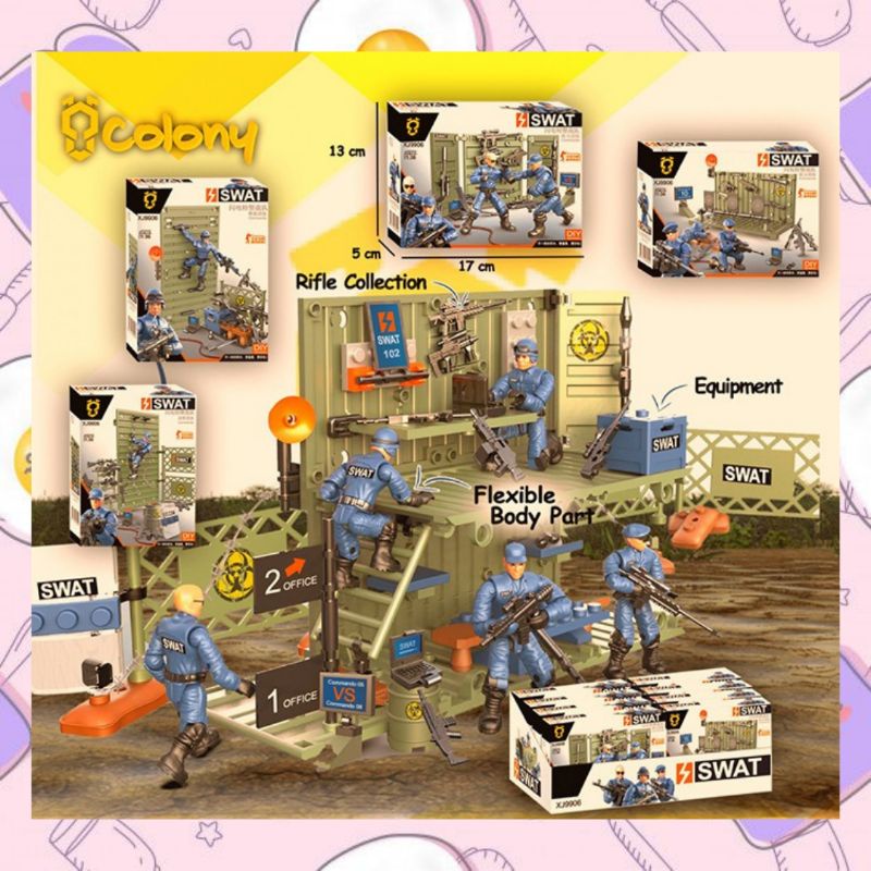 mainan block brick SWAT Polisi Police PUBG free fire markas Polisi