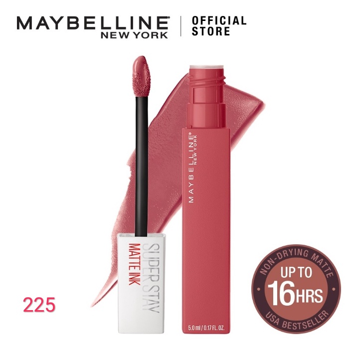 ORI 100% Maybelline Superstay Matte Ink Liquid Matte Lipstick Make Up Tahan Lama Hingga 24 Jam lipstik lipstick maybelin maybeline lipten maybeline my beline supertstay lipstik maybelline ori tahan lama lip matte maybelline original 220 Ambitios 385-225 Delicate