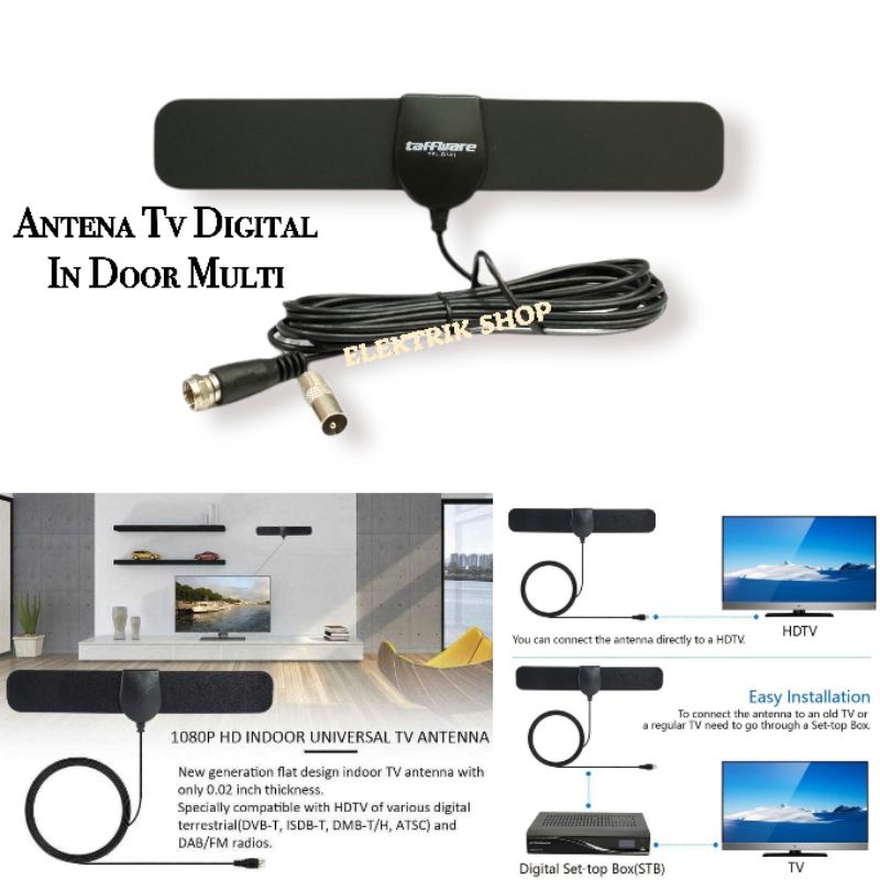 ANTENA TV DIGITAL IN DOOR HIGH GAIN MULTI / ANTENA INDOOR PENGUAT SINYAL