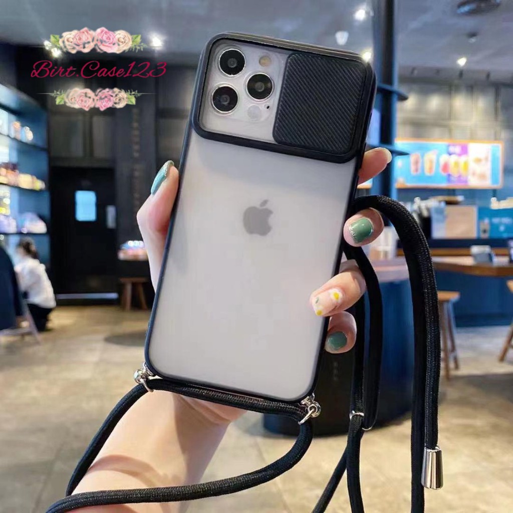 SOFTCASE SLINGCASE SLIDE PELINDUNG KAMERA IPHONE 6 6+ 7 7+ 8 8+ SE 2020 X XR XS MAX BC5705