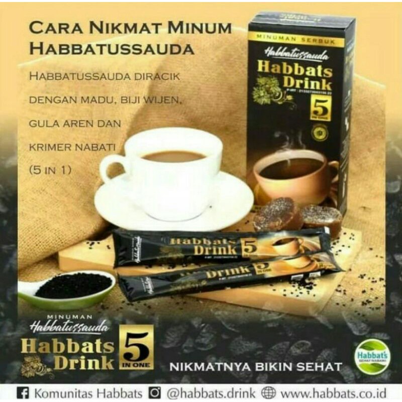 

Habbats Drink 5 in 1 Minuman Serbuk Habbatussauda