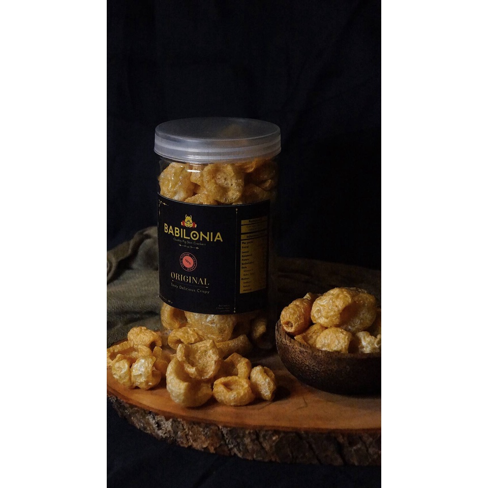 

Rambak Kulit Kerupuk Babi Bali Toples Pouch Plastik Premium 60 Gram Krupuk BABILONIA Bukan Rejeki Laris Legong Samcam Samcan CORATCORETUDIO