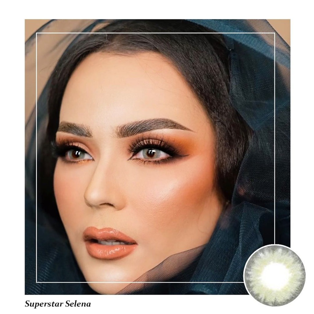 [PILIH LOKAL] BUY 1 FREE 6 ITEM Superstar Selena softlens warna bulanan