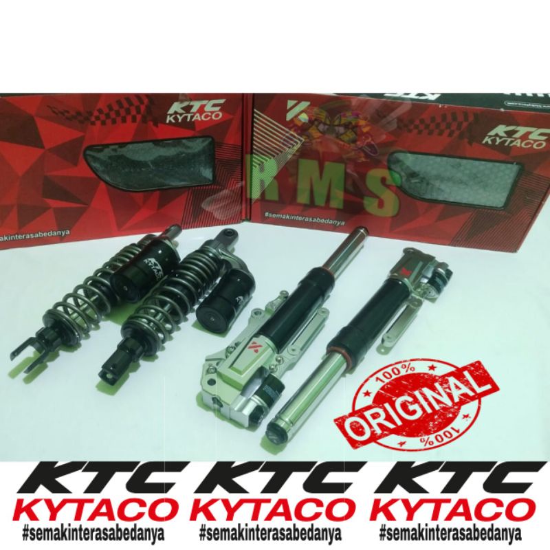 Paket Shockbreaker Ktc Nmax + Shockbreaker Depan Ktc Nmax Paket KTC KYTACO ORIGINAL 100%