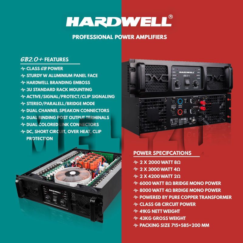 Power Hardwell GB2.0+ Original Amplifier Hardwell GB 2.0 + Class GB