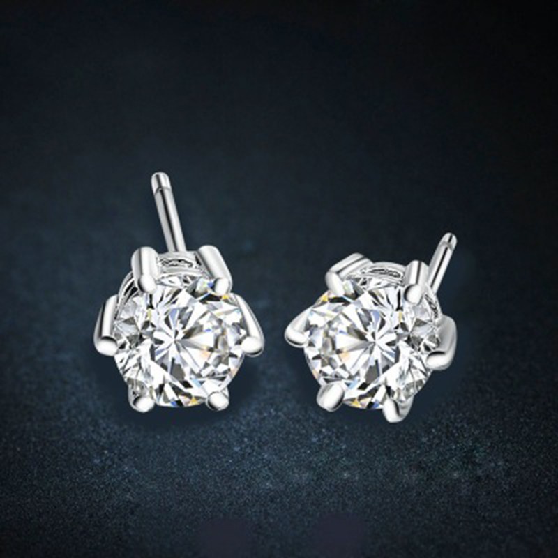 925 anting perak sterling anting-anting wanita dengan perhiasan fashion berlian-N