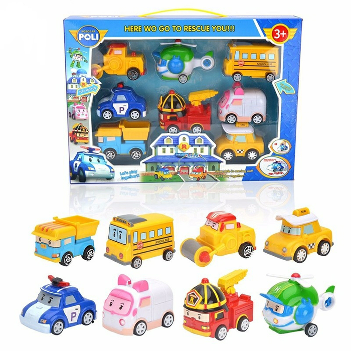 Mainan Track Robocar Poli Box Isi 12 (Satuan)