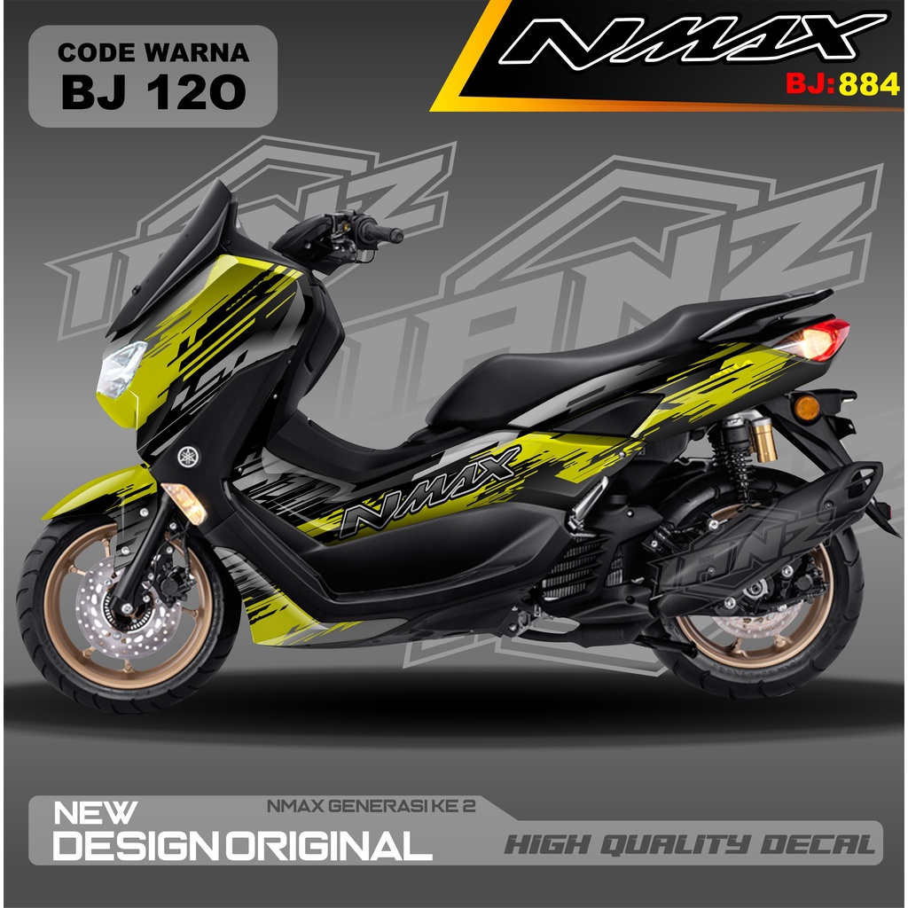 DECAL STICKER NEW NMAX FULL BLOK MOTOR/ DECAL FULL BODY NMAX / DECAL STIKER FULL BODY NMAX / STIKER DECAL NMAX TERBARU