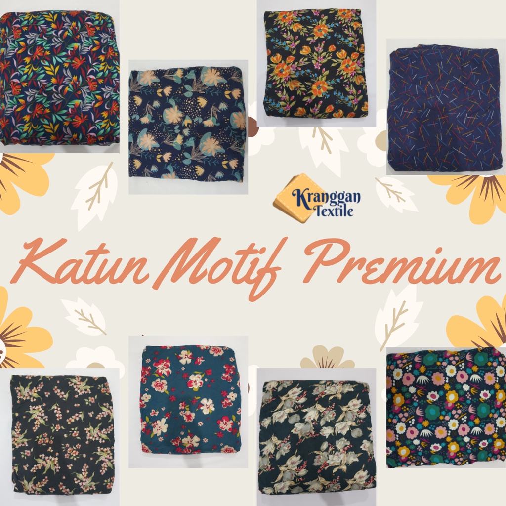 Bahan Kain Katun Motif Premium Lebar 150cm