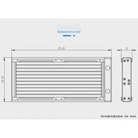 BARROW FBCFRX-240Y 240mm Copper Radiator With Temperature Display