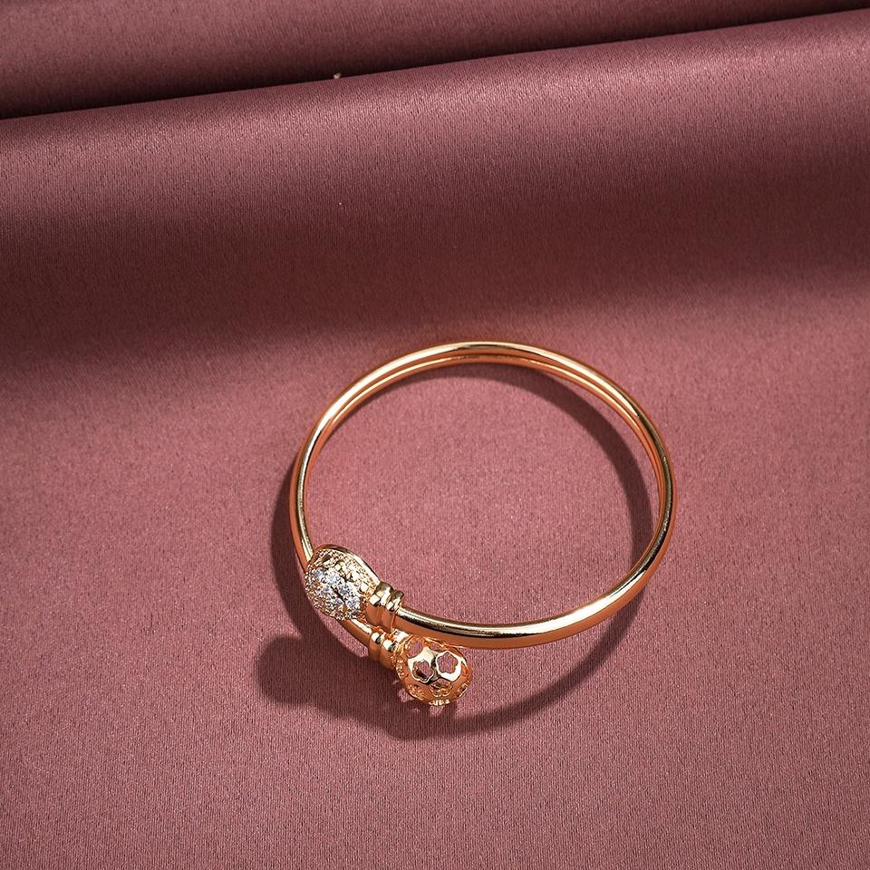 gelang tangan wanita titanium anti karat lapis emas gelang korean style aksesoris wanita gelang D509