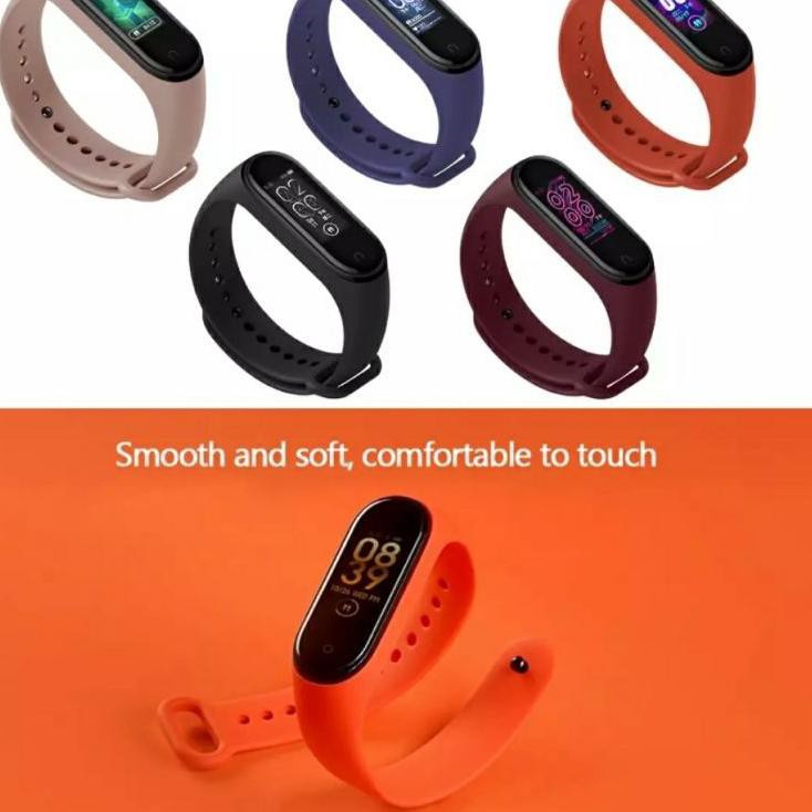 (✯U2318) Xiaomi Miband 4 Strap / Mi Band 4 Strap Case Silicon / Karet Mi Band 4