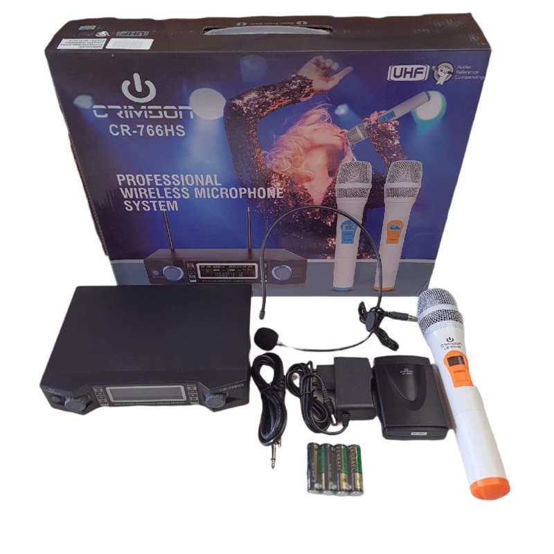 Mic wireless crimson-cr766hs+mic telinga