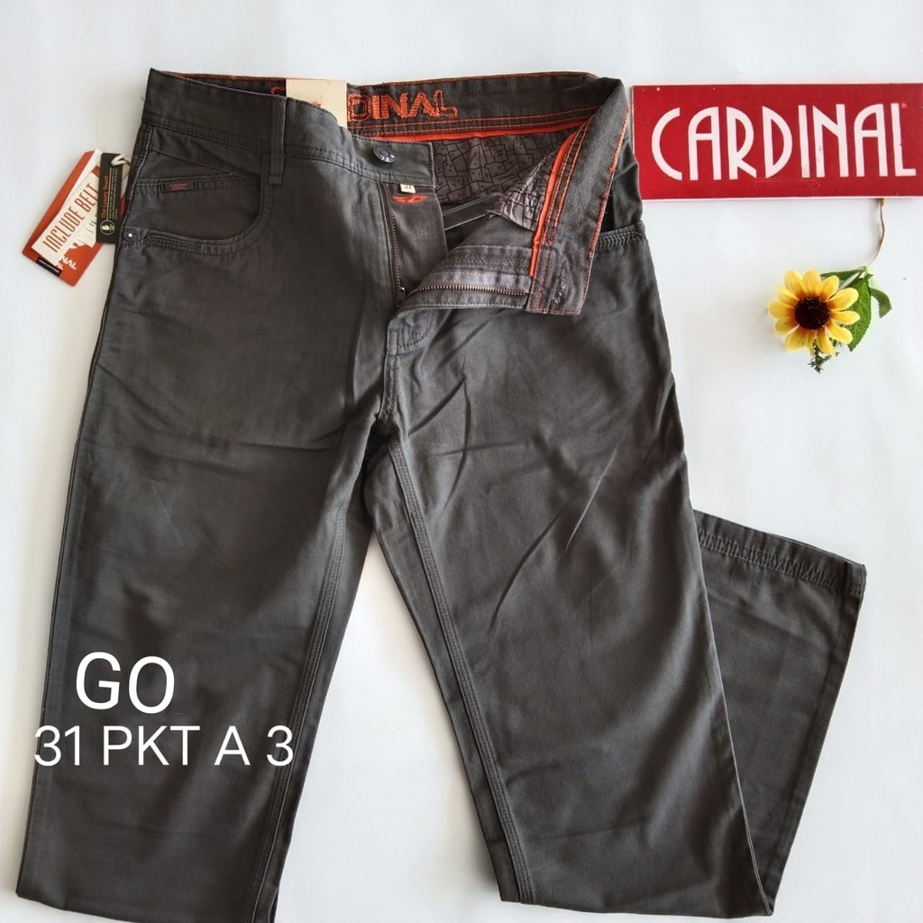 gof 31-PKT 1 CARDINAL CASUAL CELANA POCKETS PANJANG Celana Chino Pria Fashion Laki Brand Kekinian