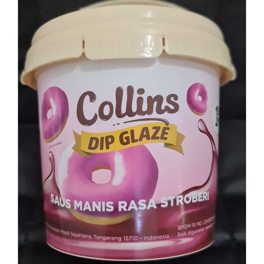 COLLINS DIP GLAZE / SELAI PASTA / TOPPING PENGHIAS KUE / DONAT 1KG