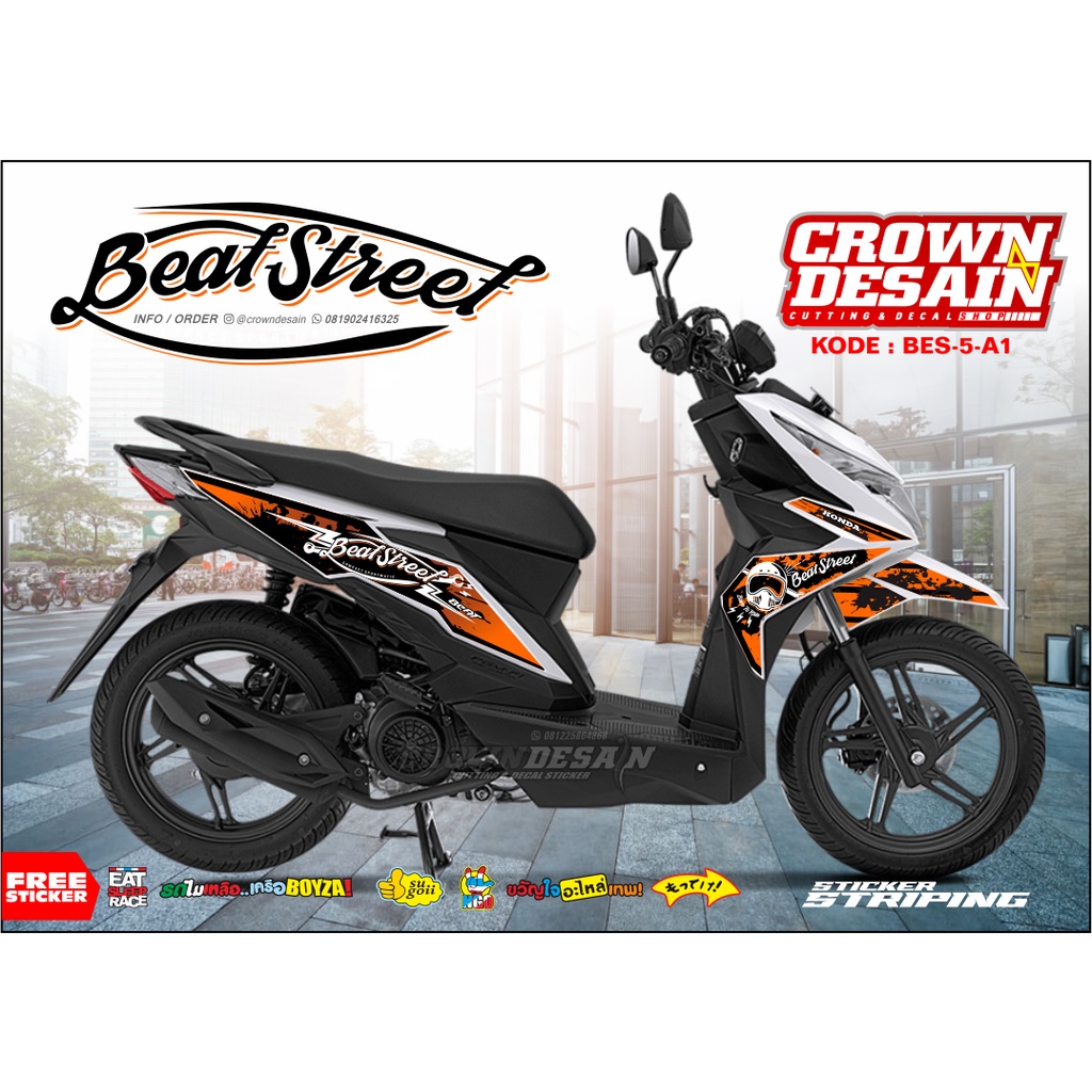 STRIPING STIKER BEAT Esp/VARIASI STIKER BEAT/STIKER MOTOR CUSTOM