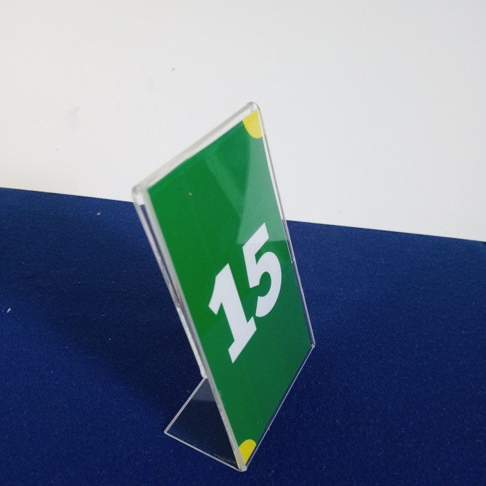 

nomer meja restoran - tipe L 10x5 cm - tipe L 10x5 cm