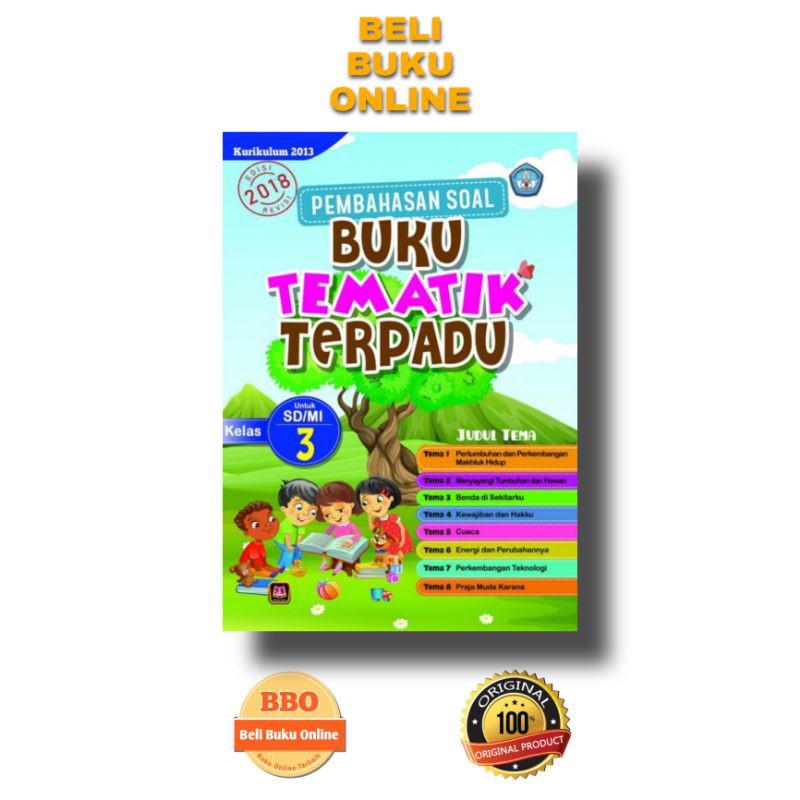 Kunci Jawaban Tematik Sd Pembahasan Soal Buku Tematik Terpadu Kelas 3 Sd Tema 1 2 3 4 5 6 7 8 Shopee Indonesia