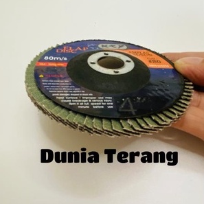 Flap Disc KTP 60 80 100 120 150 180 240 - Amplas Tumpuk 100mm Amplas Gerinda Flap Disk