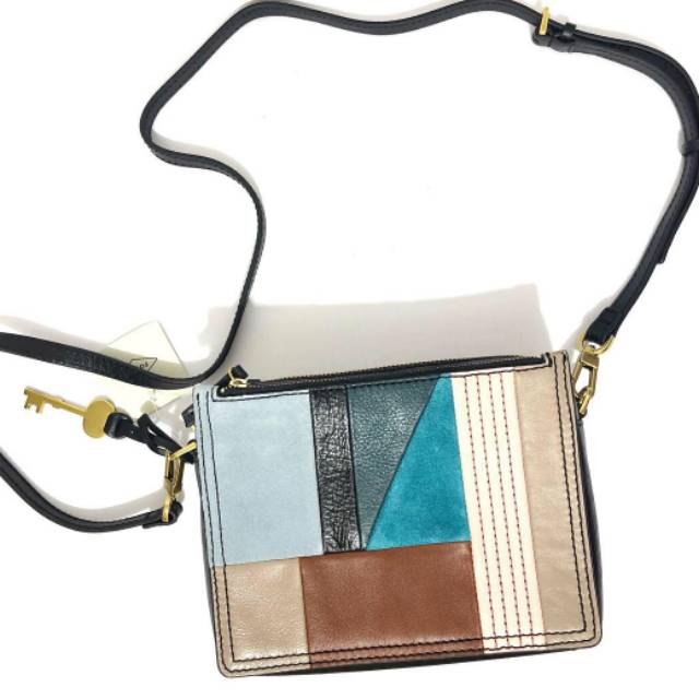 Tas fossil campbell crossbody pw patchwork abn original