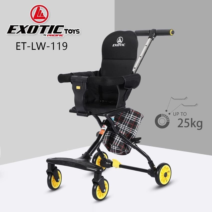 Exotic Magic Stroller LW 002/003/007/101/119/201/629-1 Kereta Dorong Bayi SNI-LW119 BLACK