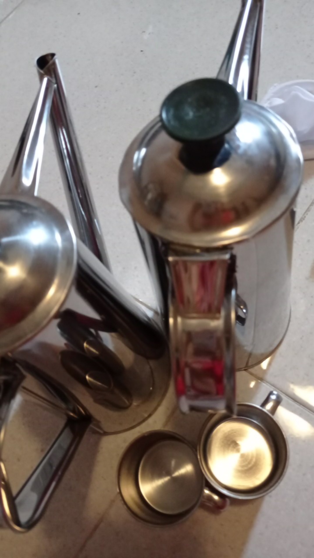 Paket Hemat Teko Thai Tea 2 Teko Thai Tea 2 Mug 7cm 2 Saringan Kain 1 Kocokan / Teko Teh Tarik Kopi