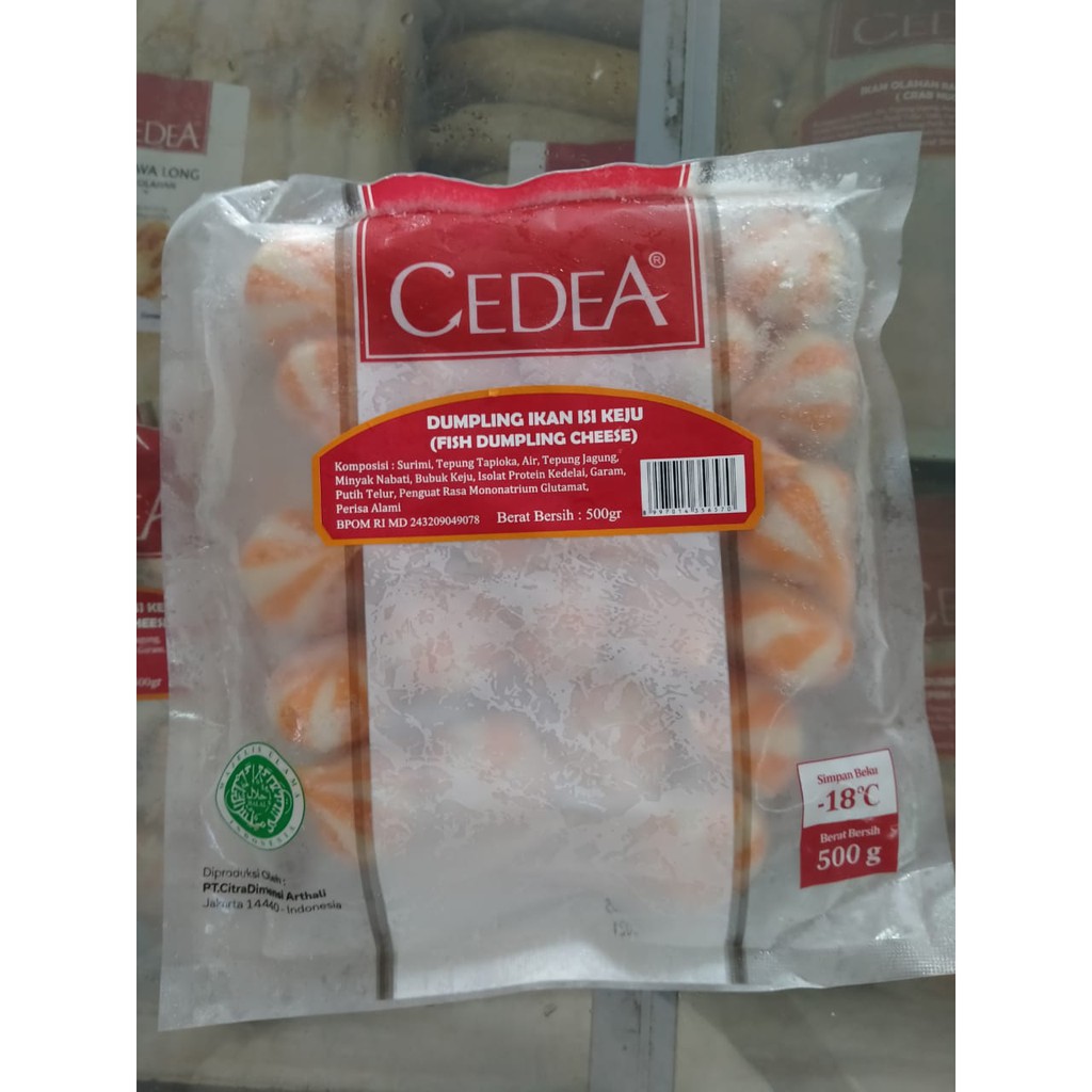 

cedea dumpling ikan isi keju 500 g