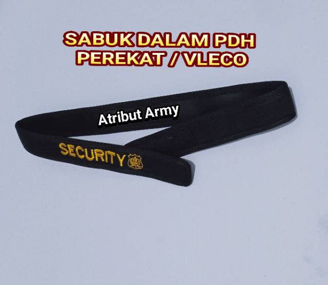 [SABUK DALAM KANVAS] Sabuk Kopel Dalam Perekat Satpam Security / Ikat Pinggang Satpam Security, Polisi, POL PP Hitam Pria