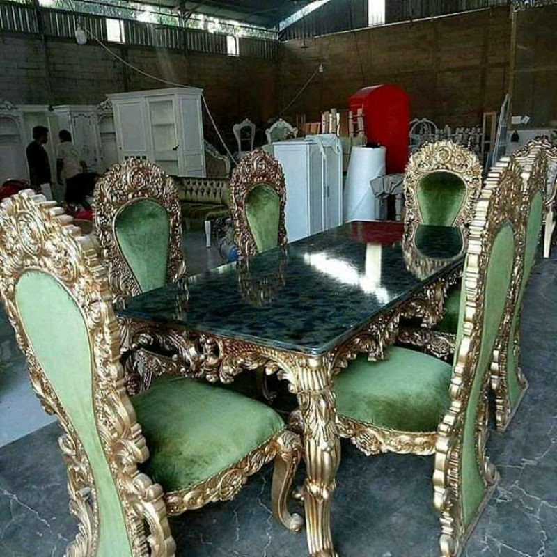 meja makan ukir mewah jepara