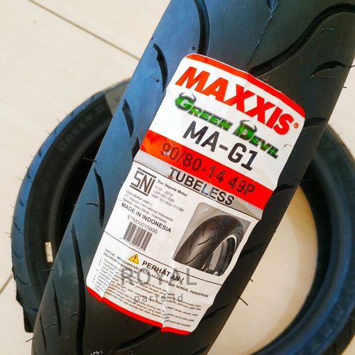 Ban Luar Maxxis Green Devil 90/80 Ring 14 Tubeless